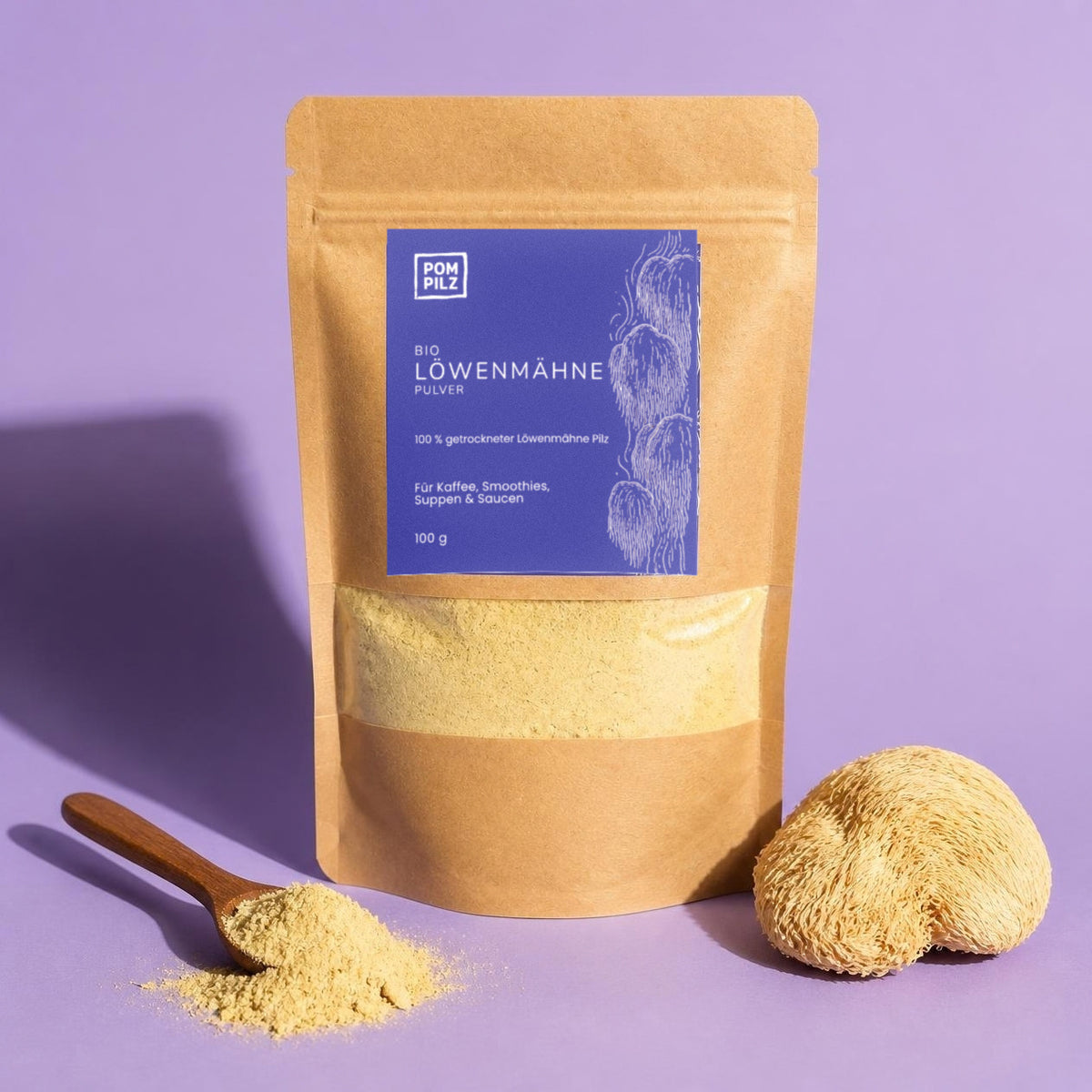 Bio-Lion’s Mane Pulver – Löwenmähne, 100 g
