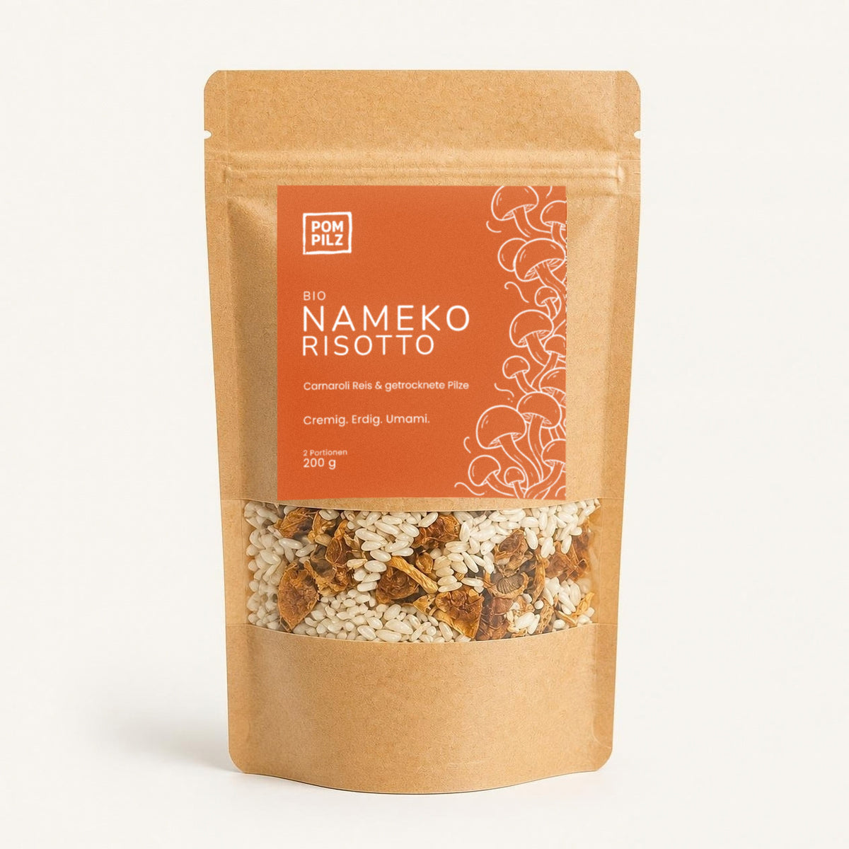 Bio-Nameko-Risotto – Carnaroli-Reis & Pilze, 200 g